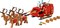 Santa’s Sleigh Christmas Toy Building Set for Kids Ages 9-13, Comes with a Santa Figurine & Reindeer, Gift for Boys and Girls, Holiday Home Decor, 40499
